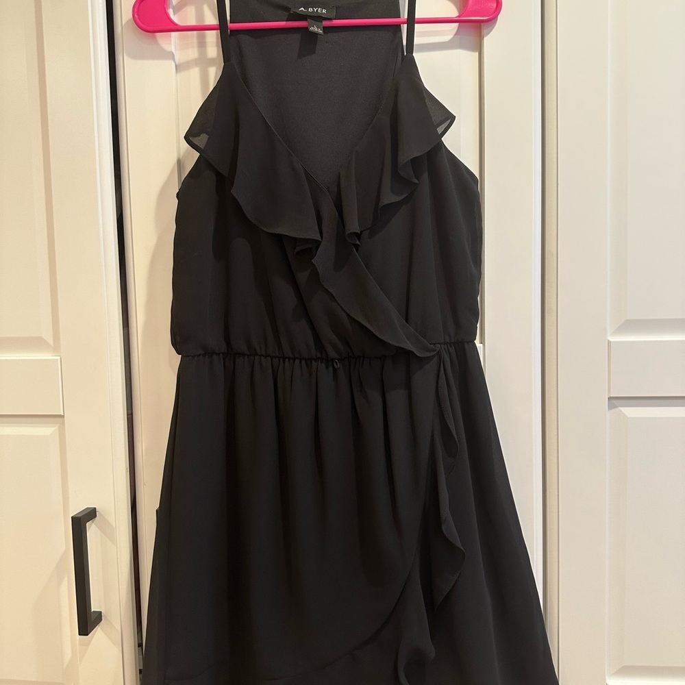 A. Byer Black Midi Dress